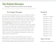 Tablet Screenshot of padgettmessages.net